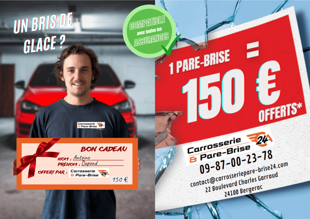 bris de glace / compatible avec toutes les assurances / bon cadeau 